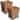 Silas Farmhouse Resin 3.3-Gallon Tapered Square Wicker Watebasket with Scalloped Edge (Set of 2)