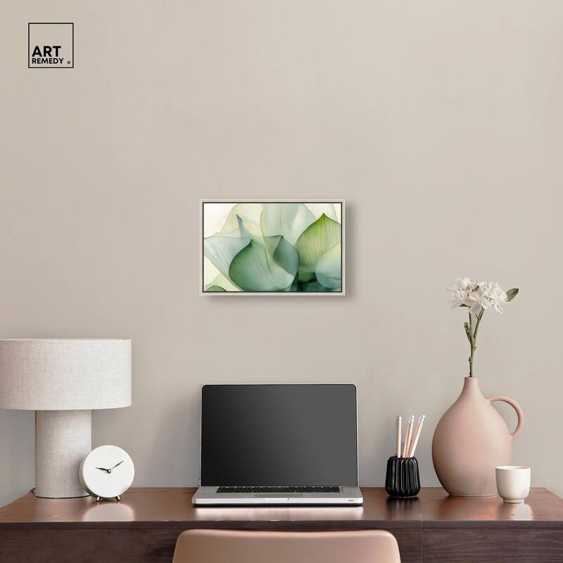Translucent Floral Layers Canvas by Art Remedy