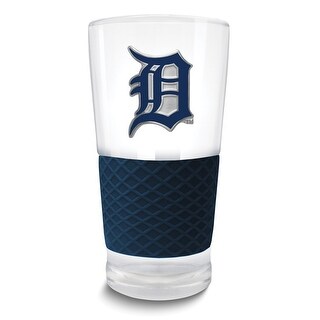 MLB Detroit Tigers Score 22 Oz. Pint Glass with Silicone Grip - Bed