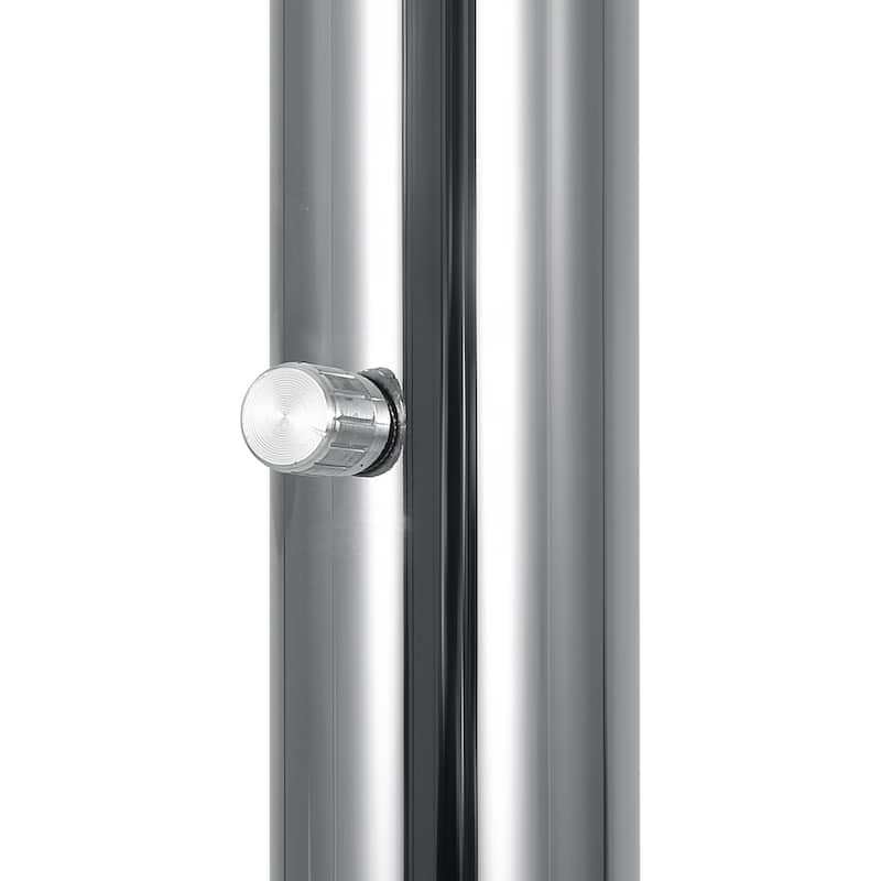 Brio 90" 3-Light Modern Crystal Arc Floor Lamp - 85