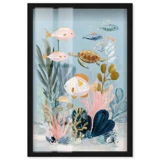 Ocean Opal Oasis II Coastal Wall Art Shadowbox Print by Art Remedy ...
