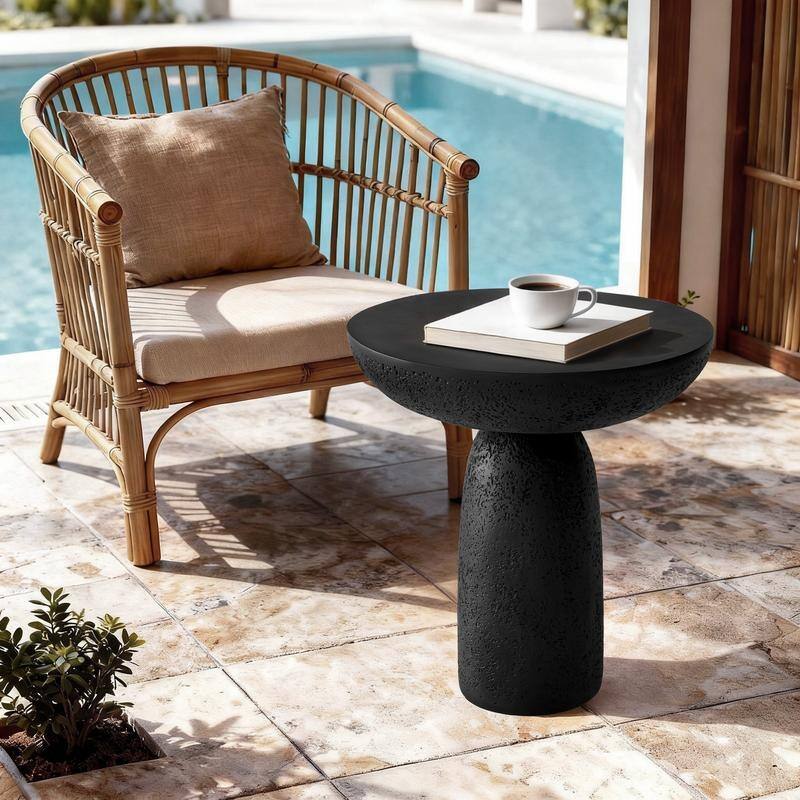 Round Side Table End Table