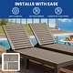 preview thumbnail 66 of 105, Outdoor Chaise Lounge Chairs (Set of 2) with Adjustable Backrest
