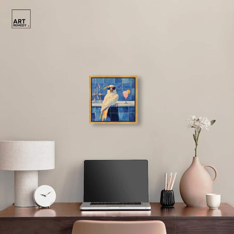 Relaxing Bird Canvas by Art Remedy