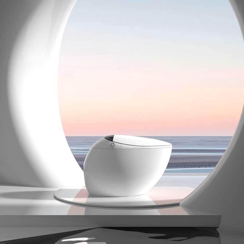 Yulika Y1 Luxury Smart Toilet One Piece Bidet Toilet with Bidet Built in, Elongated Heated seat, Auto Flush, Heated Seat