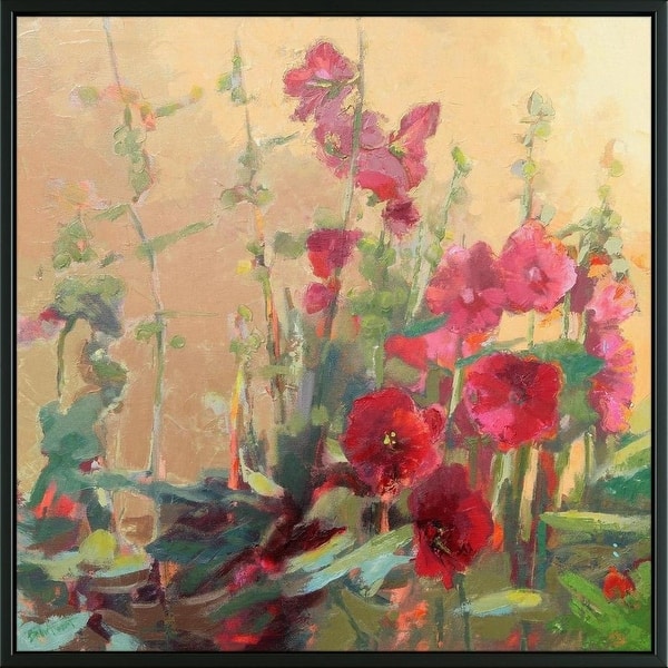 Shop Easy Art Prints Beth A Forst S Red Haven Hollyhocks