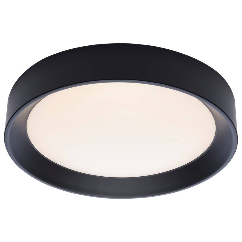 Selene 13 Inch LED Flush Mount CCT Selectable Black Finish