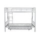 preview thumbnail 30 of 46, Industrial Modern Full XL over Queen Metal Bunk Bed with Trundle, Save Space or Split Into 2 Beds, Crafted For Safety, Black