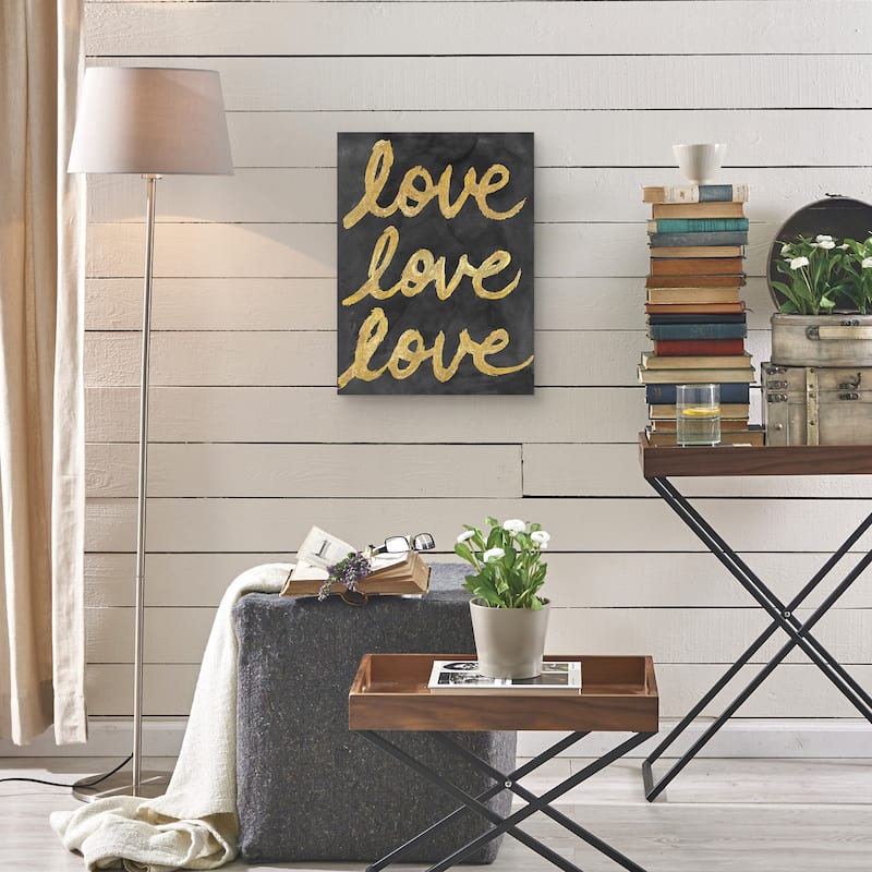 Love Love Love Canvas Art Print