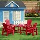 preview thumbnail 155 of 193, Laguna Kids Adirondack 5-Piece Square Table Dining Set