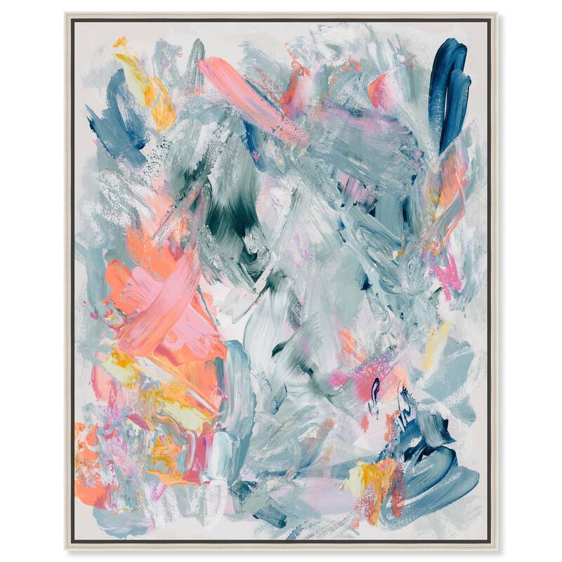 Mark of Creation II Canvas by Art Remedy - 16" x 20" - Silver