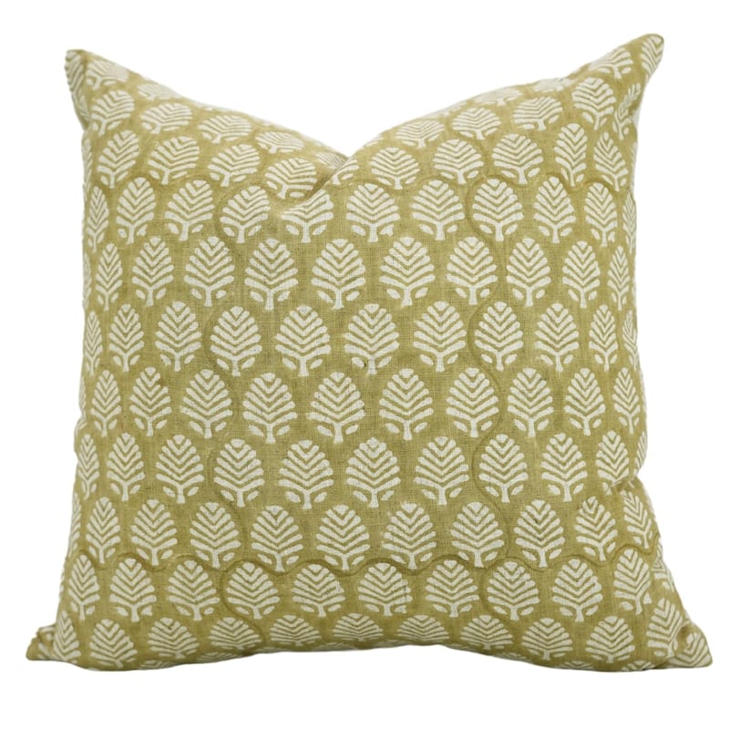Fabdivine 26x26 Boho Floral or leaf Pattern Cushion Cover, Sangmarmar
