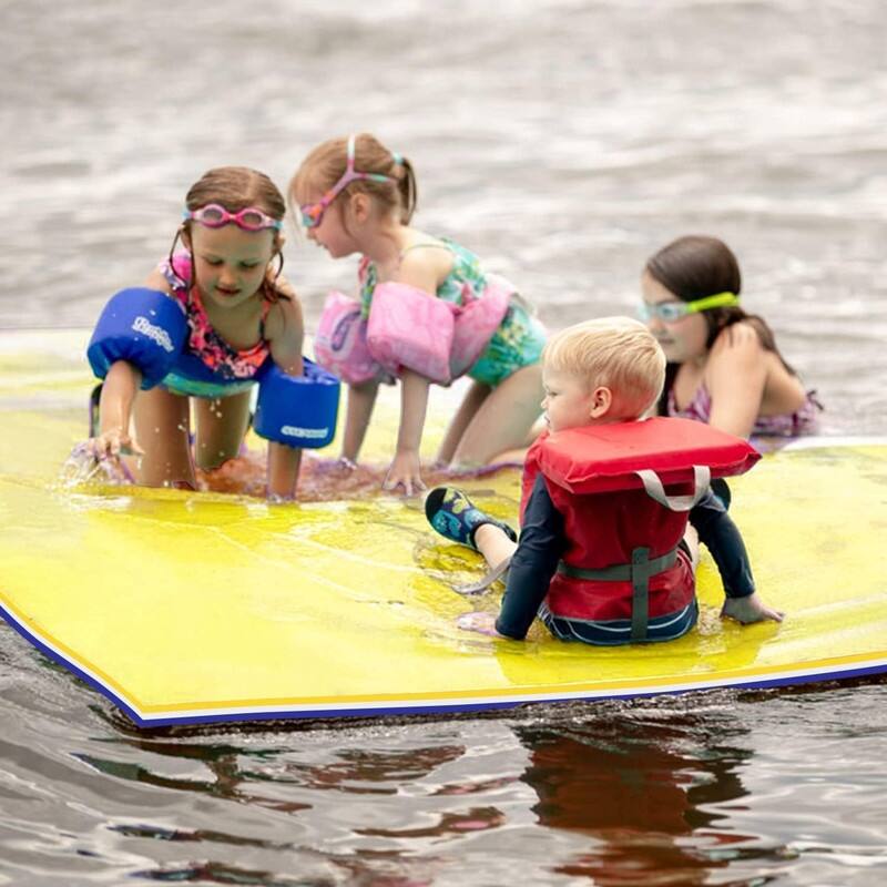 3 Layer Swimming Pool Float Lily Pad Floating Mat 9'X6'