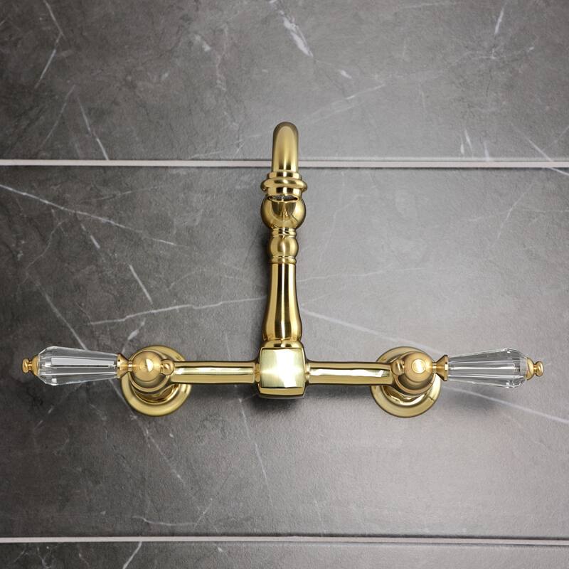 Willshire Two-Handle 2-Hole Wall Mount Bridge Kitchen Faucet