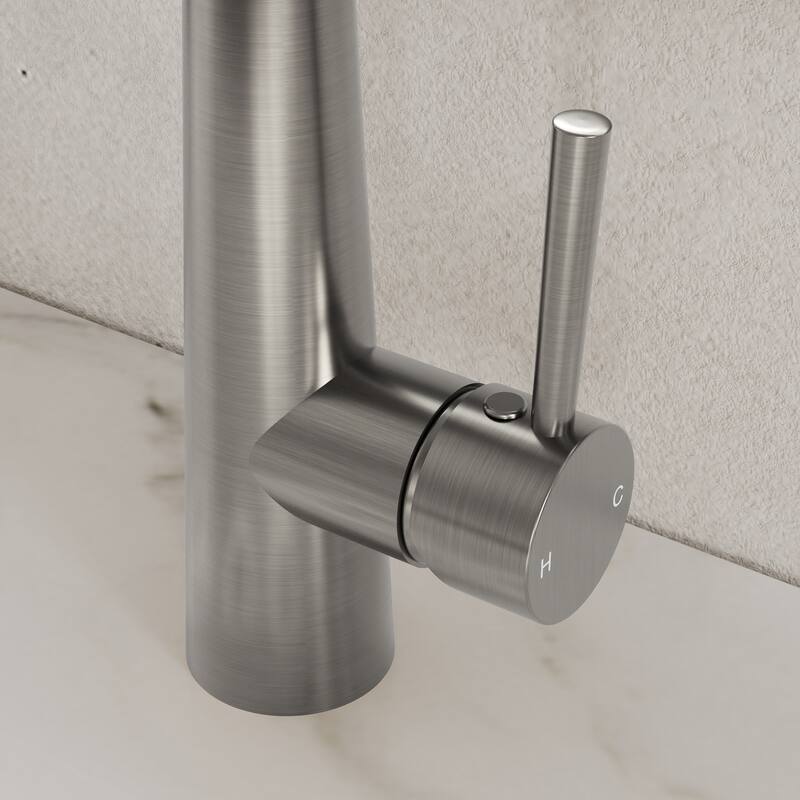 GRANDJOY Single Handle Pull Down Kitchen Faucet with Spot Resistant Finish