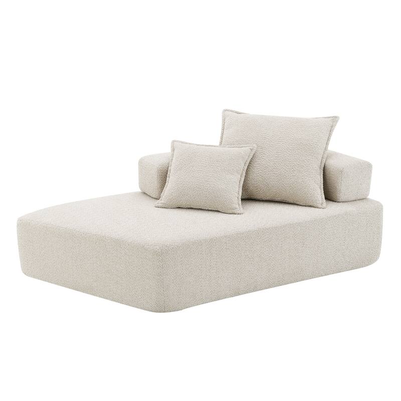 Special-shaped Convertible Compressed Sofa, 2 Colors Beige, 68x36x24 inches, 57 lbs, Living Room
