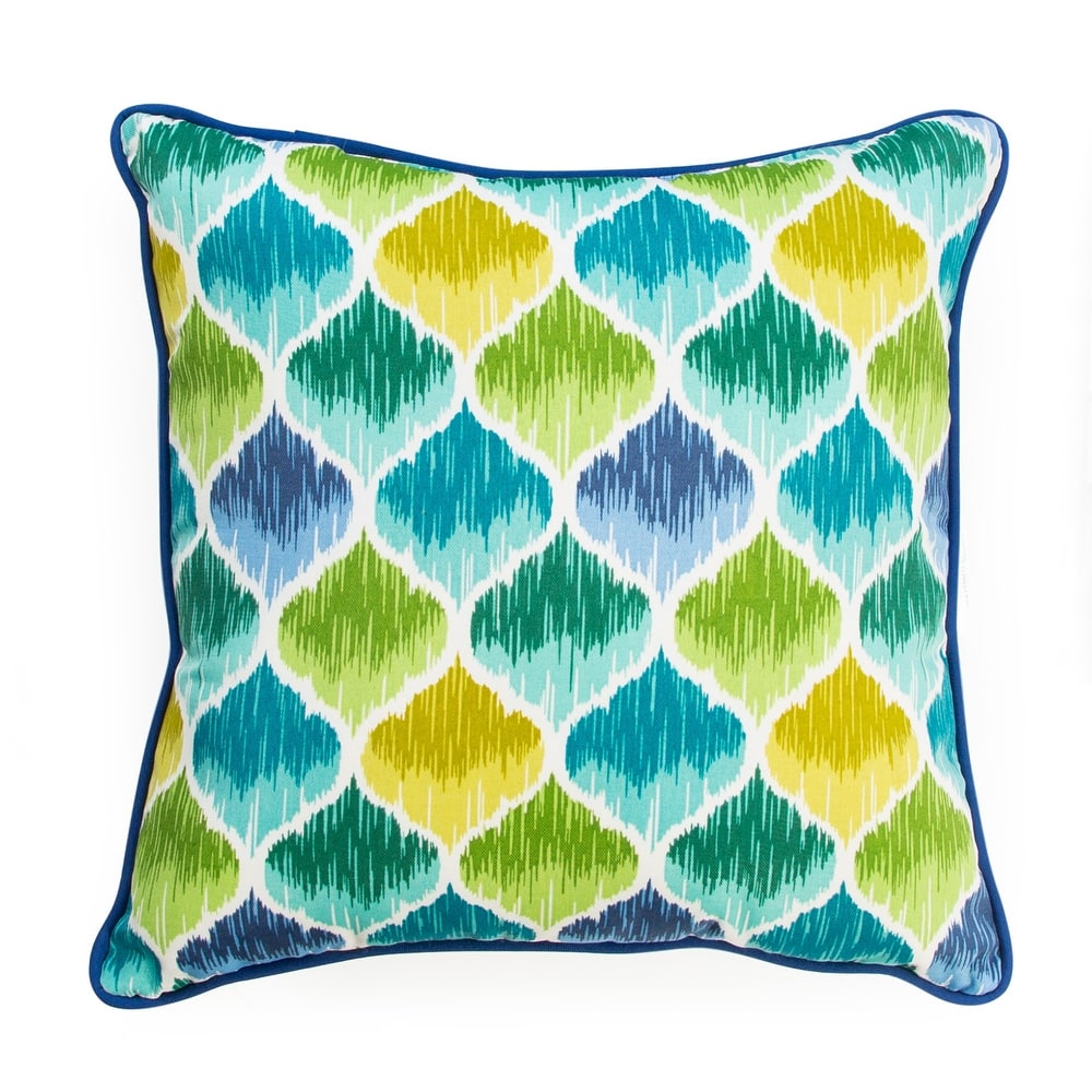 Curious Birds 17-inch Outdoor Throw Pillow (Set of 2) - 17x17