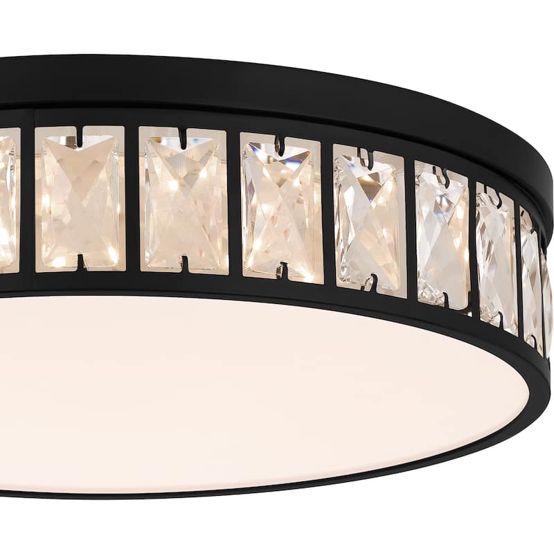Gibson Integrated LED Matte Black Flush Mount Light