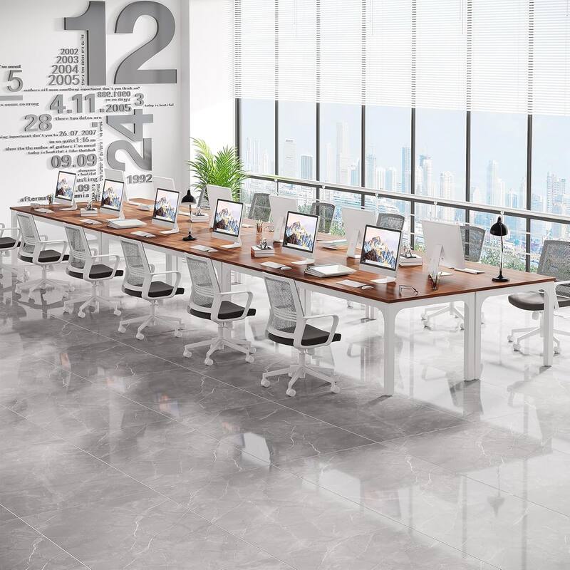 78.74" Large Rectangle Conference Table/Desk, Modern Seminar Meeting Table, Business Tables for Boardroom & Office