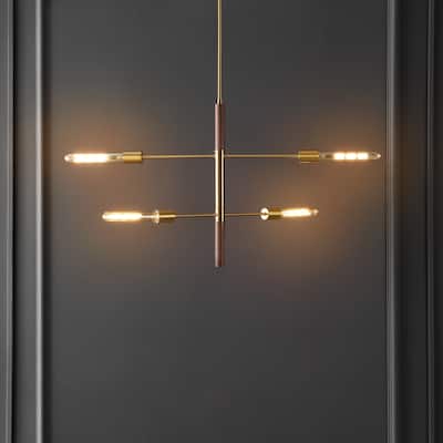 SAFAVIEH Lighting Viceroy Extendable Pendant - 5 in. W x 40 in. D x 30-60 in. H