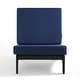 preview thumbnail 35 of 136, Outdoor Teak Wood Waterproof Armless Chair Loveseat with Cushions