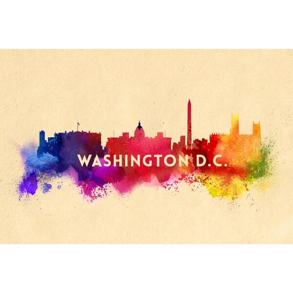 Shop Washington Dc Skyline Abstract Lantern Press Artwork