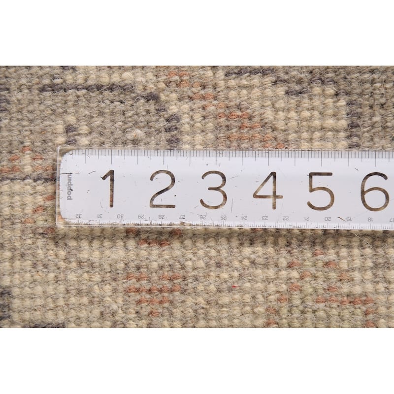 All-Over Oushak Oriental Runner Rug Handmade Wool Carpet - 2'8" x 11'6"