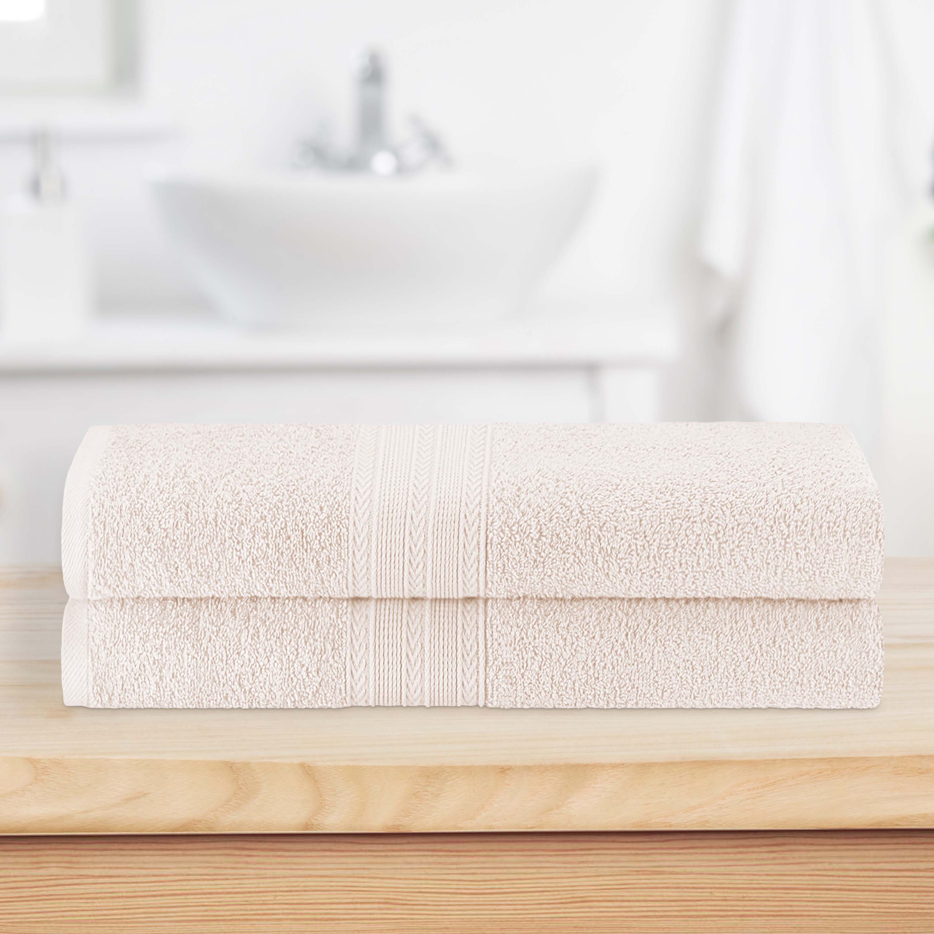 Charisma 100% Hygro Cotton Bath Towel , Light Brown . Features