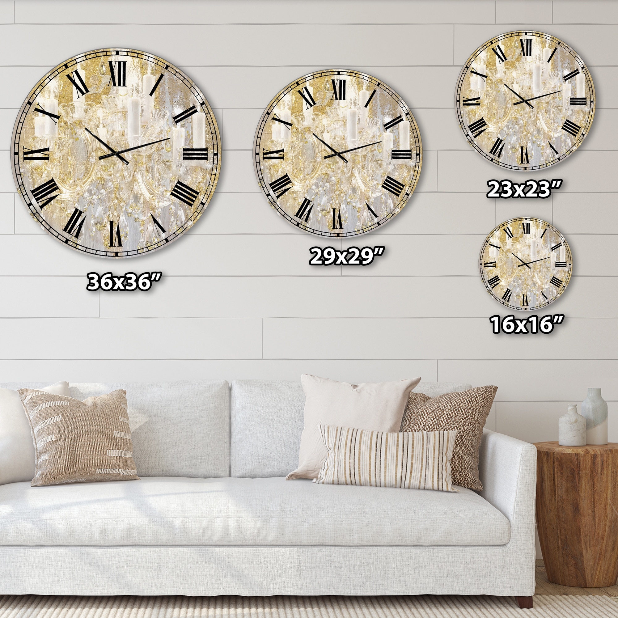 Designart 'Treasured Cottage' Oversized Fashion Wall Clock - Picture 10 of 15