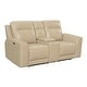preview thumbnail 2 of 4, Copper Grove Dayton Top Grain Leather Power Reclining Loveseat