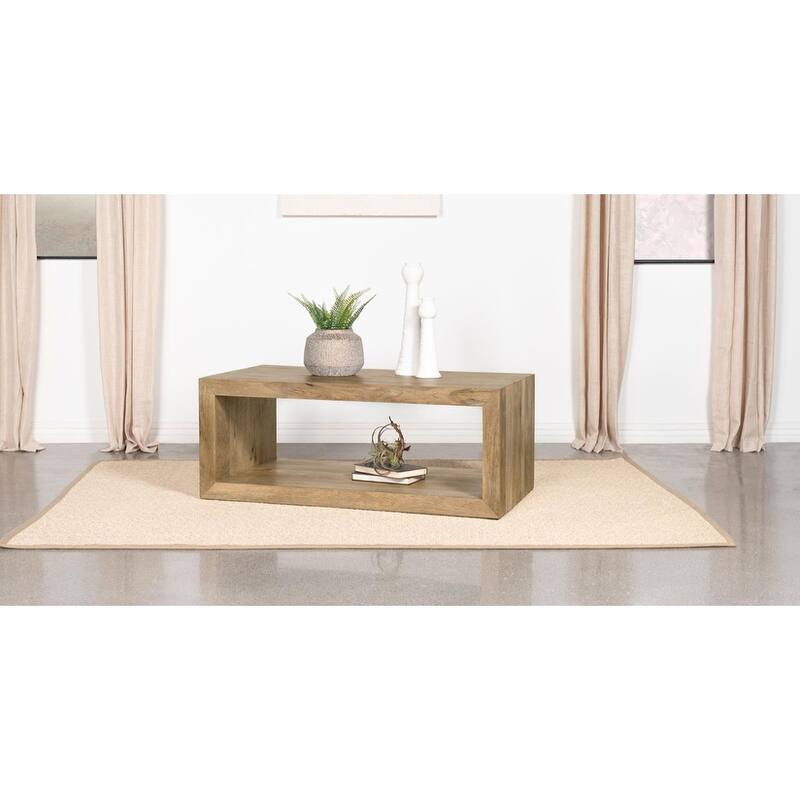 Headron Natural Rectangular Coffee Table