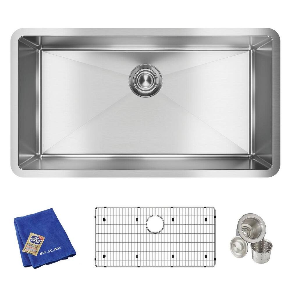 Elkay Crosstown 32-1/2" Undermount Single Basin Stainless Steel