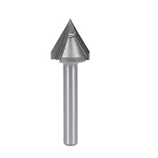 Router Bit 6mm Shank 16mm Dia 60 Degree V-Groove End Mill Tungsten CNC ...