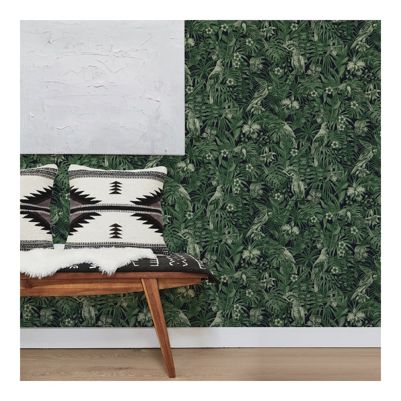 Advantage Susila Green Tropical Wallpaper - 21 x 396 x 0.025