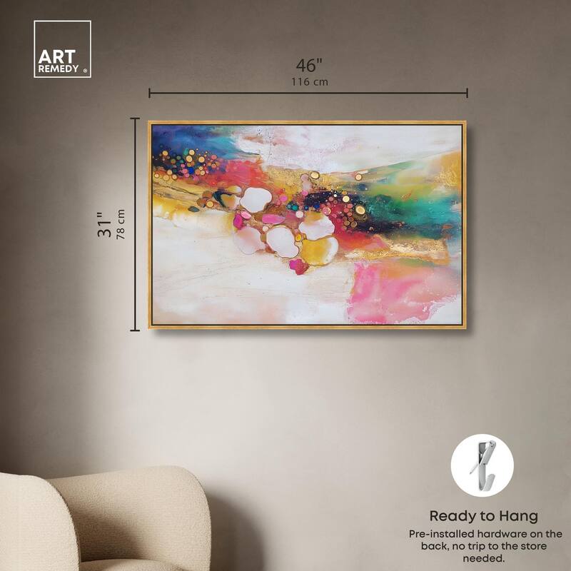 Vibrant Dabs II Canvas by Art Remedy