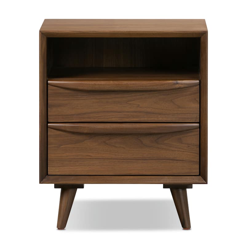 Poly & Bark Cura Nightstand in American Black Walnut