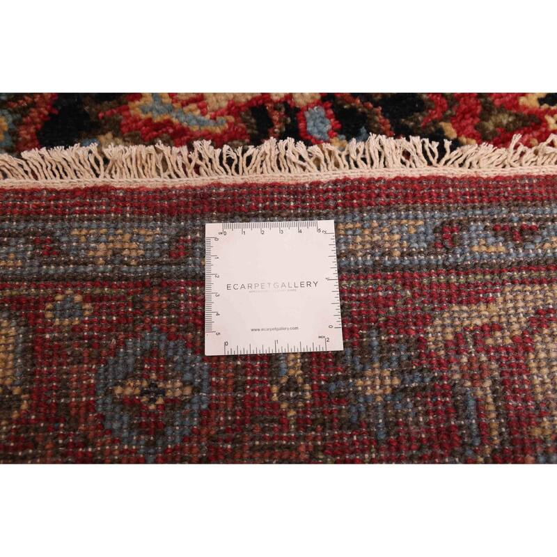 ECARPETGALLERY Hand-knotted Serapi Heritage Dark Red Wool Rug - 3'11 x 6'0