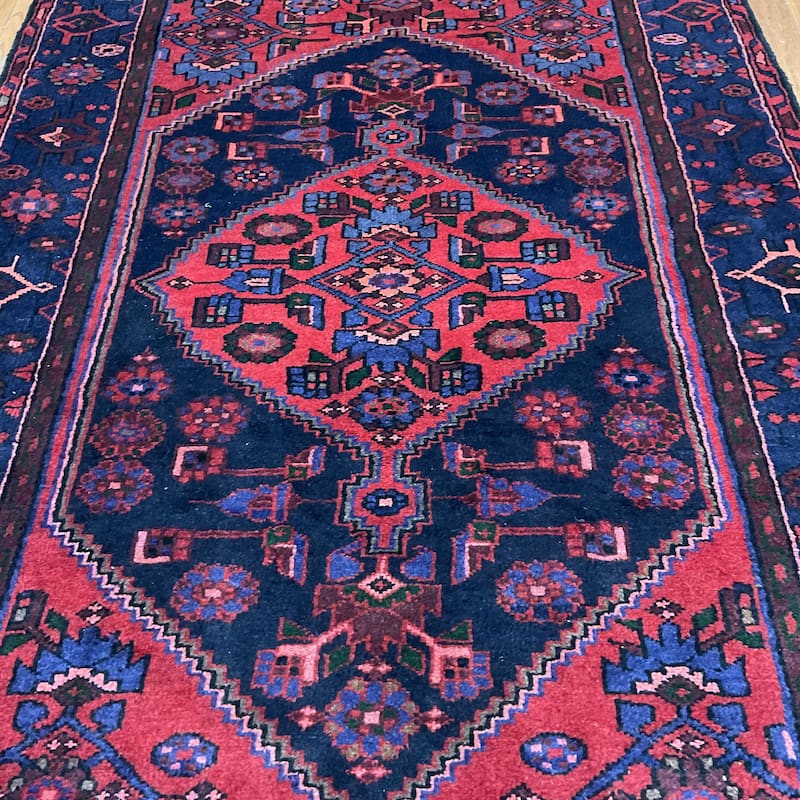 HERAT ORIENTAL Hand-knotted Tribal Hamadan Wool Rug - 4'7 x 7'1