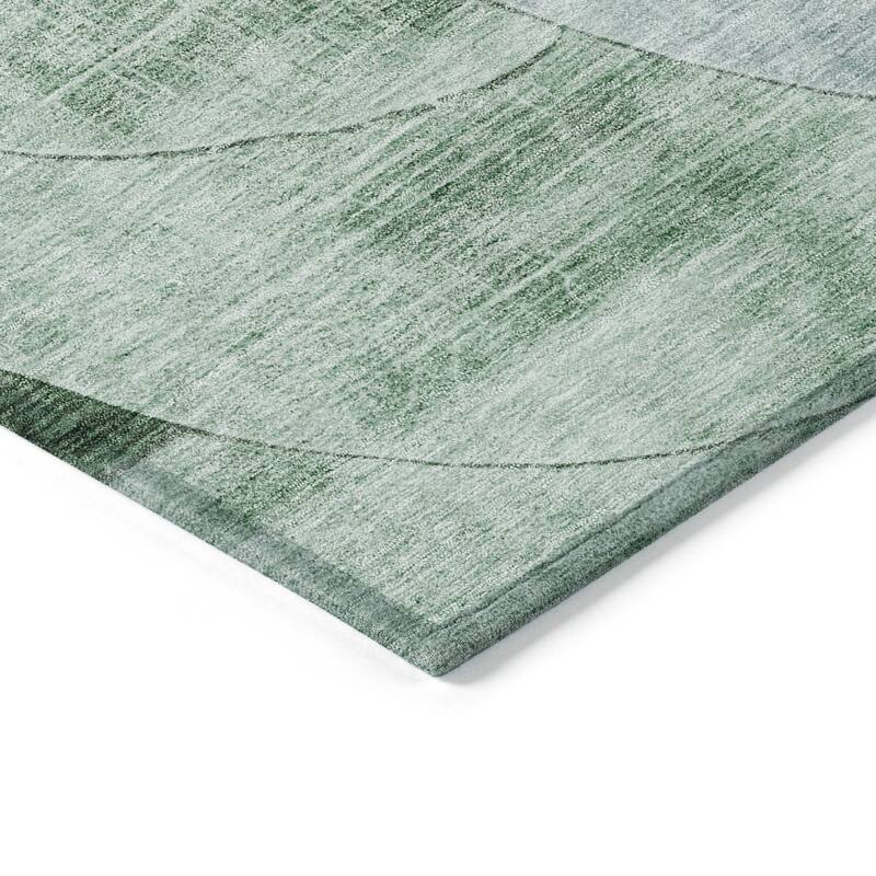Machine Washable Indoor/ Outdoor Contemporary Deco Chantille Rug