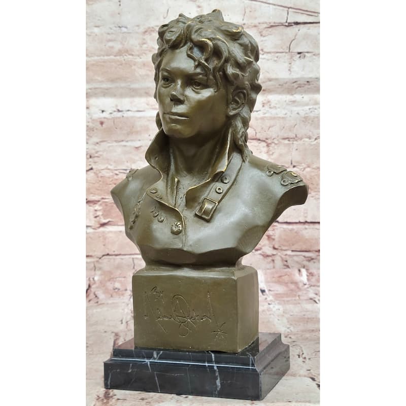 Bronze Bust Sculpture Of Michael Jackson – Limited Edition By Mavchi