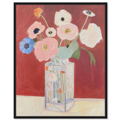 Anemones in a Vase I Canvas by Art Remedy