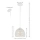 preview thumbnail 89 of 115, Jigu 1-Light Woven Rattan/Iron LED Pendant, by JONATHAN Y