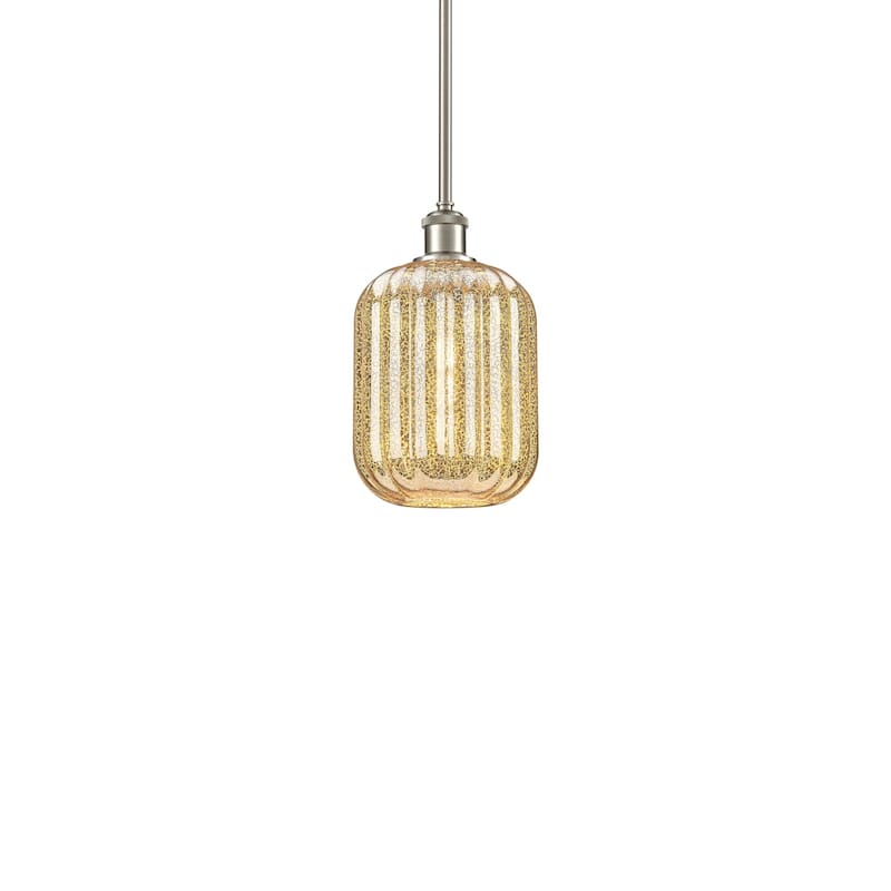 Innovations Lighting 516-1S-12-7 Preston Pendant Preston 7" Wide Mini - Brushed Satin Nickel / Mercury