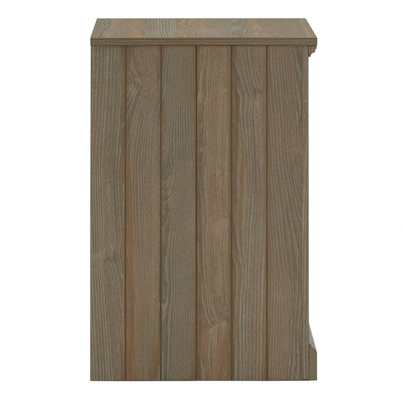 Hinesburg 40 in. Corner Desk with USB Chargers and 3-drawer File Cabinet by iNSPIRE Q Classic