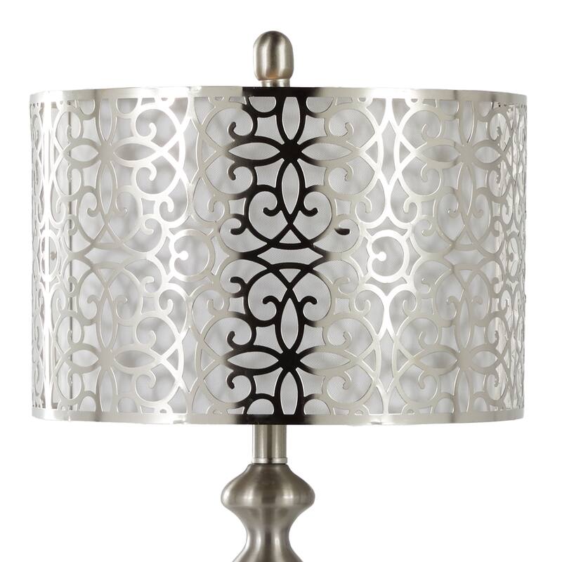 Ashland 27" Metal Table Lamp with Laser Cut Detail (Set of 2) - 27