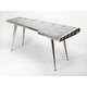 preview thumbnail 2 of 6, Butler Midway Silver Aluminum/MDF/Steel/Wood Aviator Desk