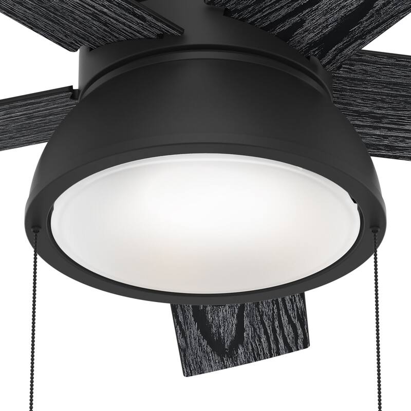 Hunter 44" Lilliput Indoor Ceiling Fan with LED Light, Pull Chain - Modern Industrial, Farmhouse - Exclusive SureSpeed!