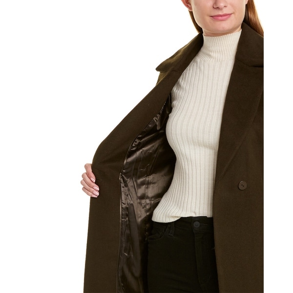 badgley mischka wool wrap coat