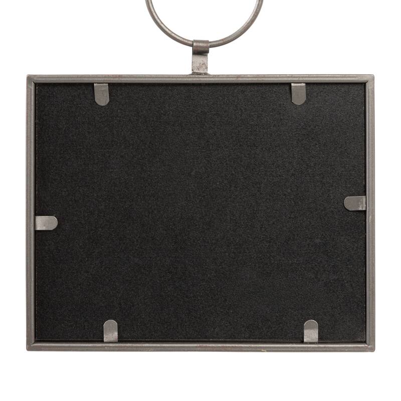 Modern Metal Framed Landscape Wall Art with Hanging Bracket