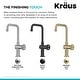 preview thumbnail 46 of 165, Kraus Urbix Industrial Solid Brass Kitchen Faucet